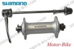 ВЕЛО ДЖАНТА ПРЕДНА 28/29 ЦОЛА 622мм / 25мм АЕРО АЛУМИНИЕВА СИВА - ГЛАВИНА SHIMANO M10x1 /36 спици/ L-108мм С ЕКСЦЕНТРИК АЛУМИНИЕВА СИВА-5